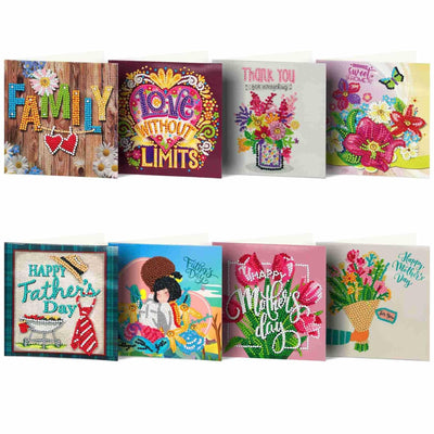 Accessories-Grußkarten-Set mit 8 Stück - Jetzt bei diamondspainting kaufen