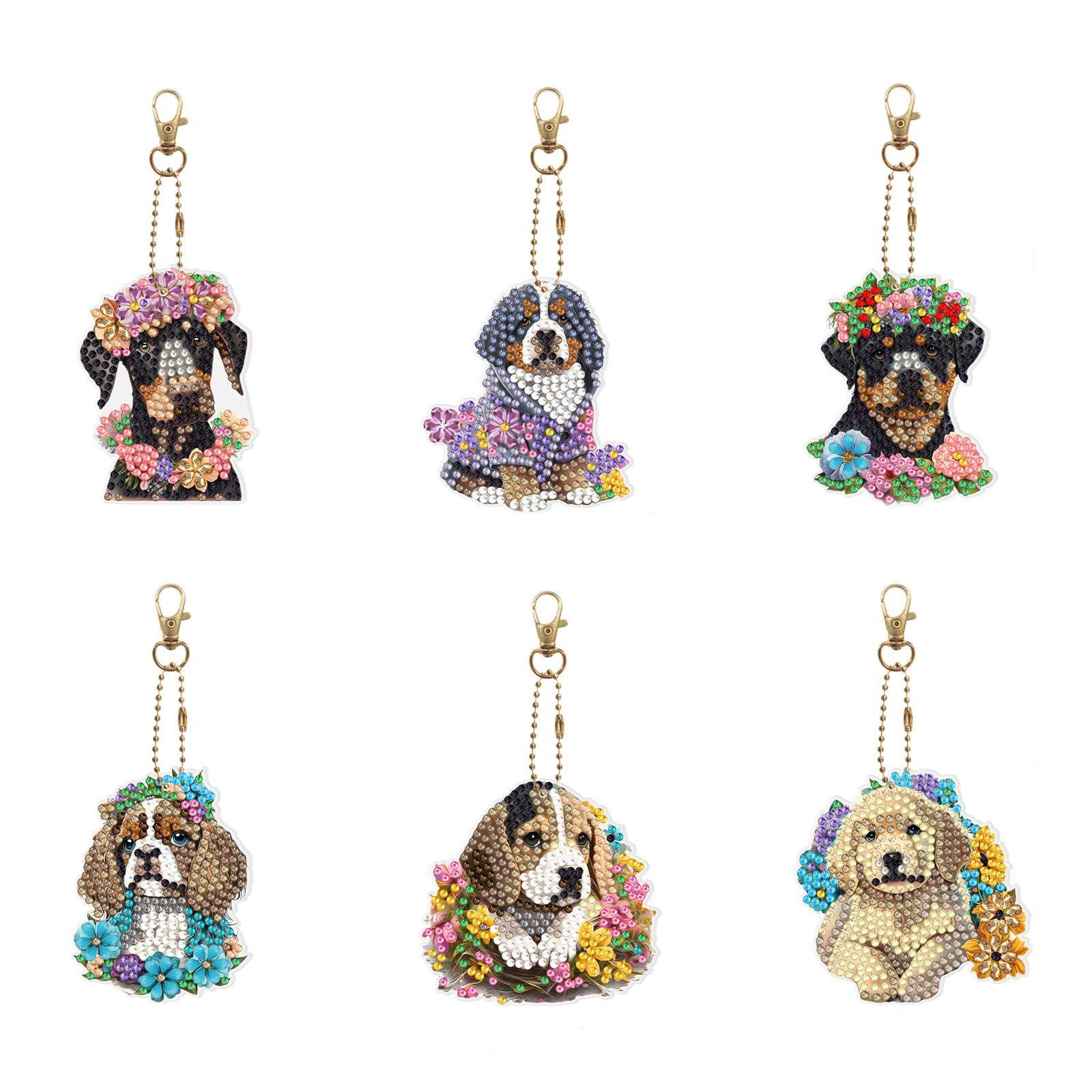 Accessories-Sechsteiliges Schlüsselanhänger-Set - Jetzt bei diamondspainting kaufen