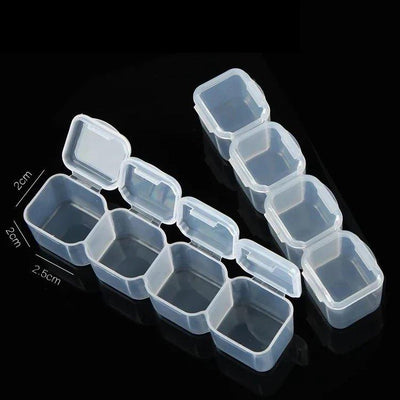 Aufbewahrungsbox mit 28 eckigen Dosen - Jetzt bei diamondspainting kaufen