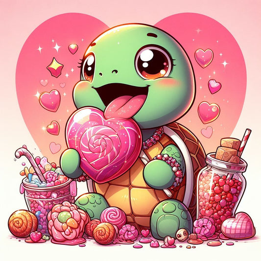 Strass-Süßigkeitenschildkröte