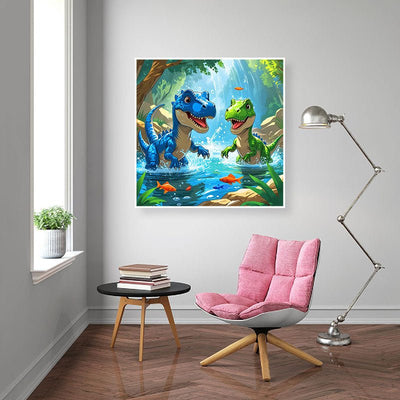 Diamond Painting-Abenteuer am Wasserfall