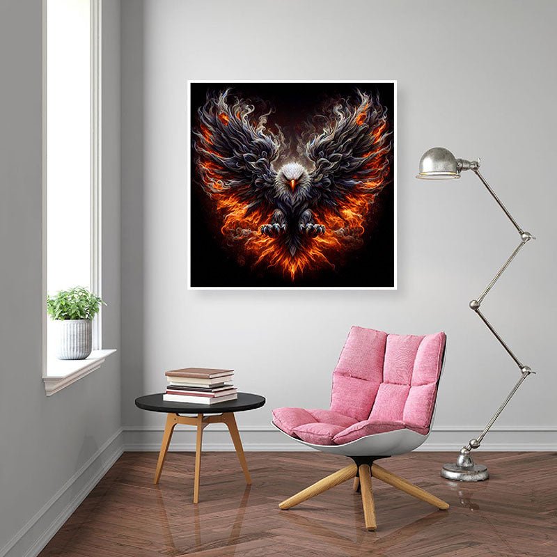 Diamond Painting-Adler des Feuers