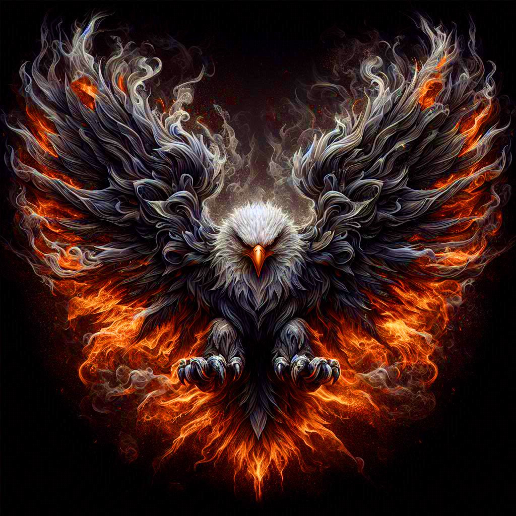 Diamond Painting-Adler des Feuers - Jetzt bei diamondspainting kaufen