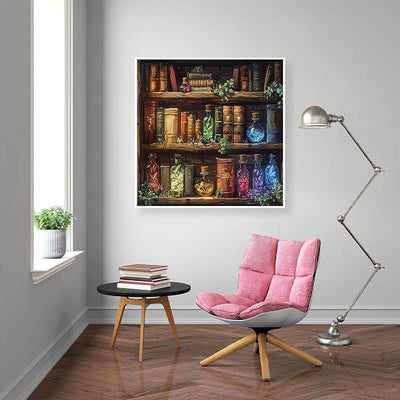 Diamond Painting-Alte Bücher & Zaubertränke
