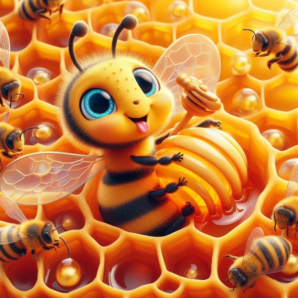 Diamond Painting-Bienen, die Honig herstellen - Jetzt bei diamondspainting kaufen