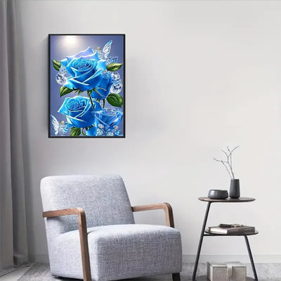 Diamond Painting-Blaue Rose - Jetzt bei diamondspainting kaufen