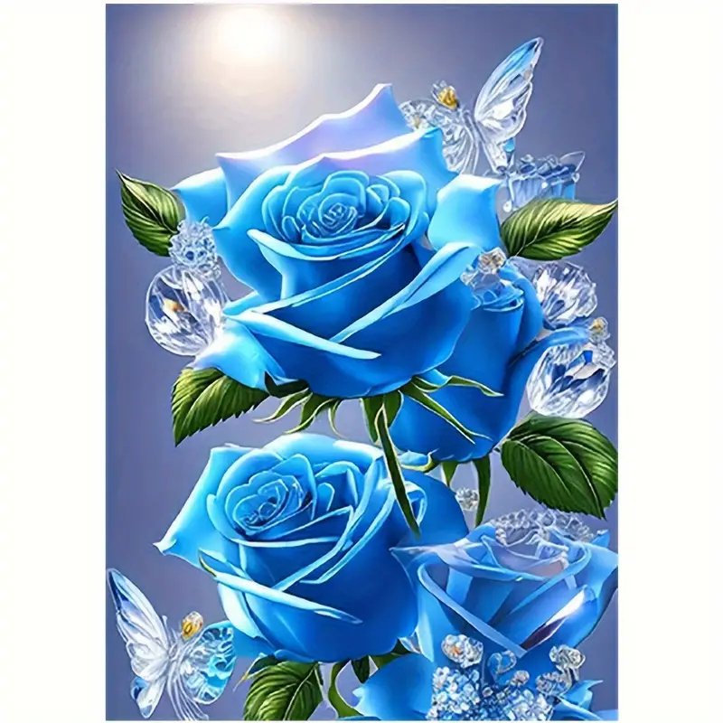Diamond Painting-Blaue Rose - Jetzt bei diamondspainting kaufen