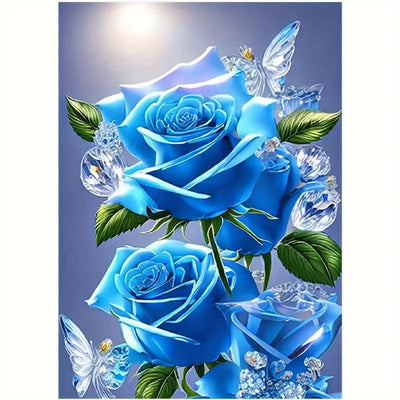 Diamond Painting-Blaue Rose - Jetzt bei diamondspainting kaufen