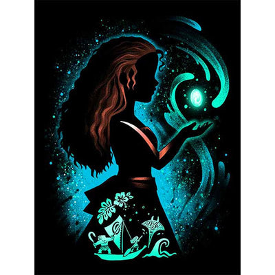 Diamond Painting-Blaue Schmetterlinge auf weißer Rose