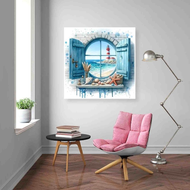 Diamond Painting-Blick aufs Meer