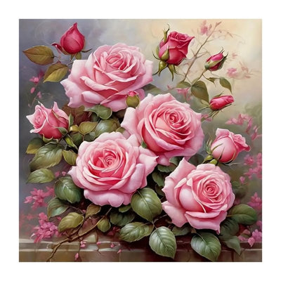 Diamond Painting-Blühende Rosen