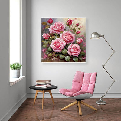 Diamond Painting-Blühende Rosen