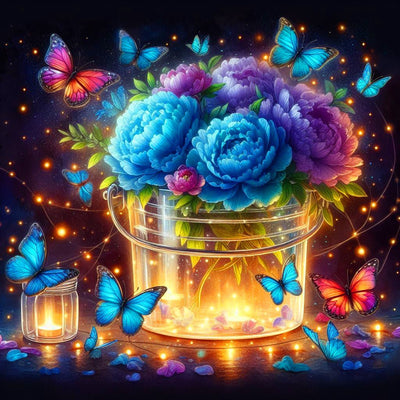 Diamond Painting-Blumen der Nacht - Jetzt bei diamondspainting kaufen