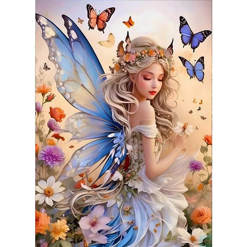 Diamond Painting-Blumenfee des Frühlings