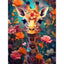 Diamond Painting-Blumige Giraffe
