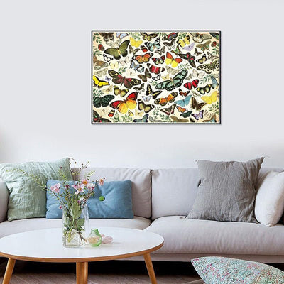 Diamond Painting-Bunte Falter im Flug