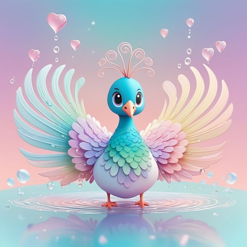 Diamond Painting-Bunte Liebes-Taube