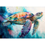 Diamond Painting-Bunte Meeresschildkröte