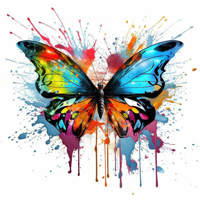 Diamond Painting-Bunte Schmetterlinge - Jetzt bei diamondspainting kaufen