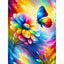 Diamond Painting-Bunte Schmetterlingsmagie