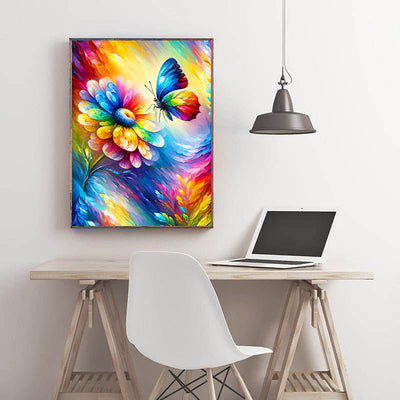 Diamond Painting-Bunte Schmetterlingsmagie