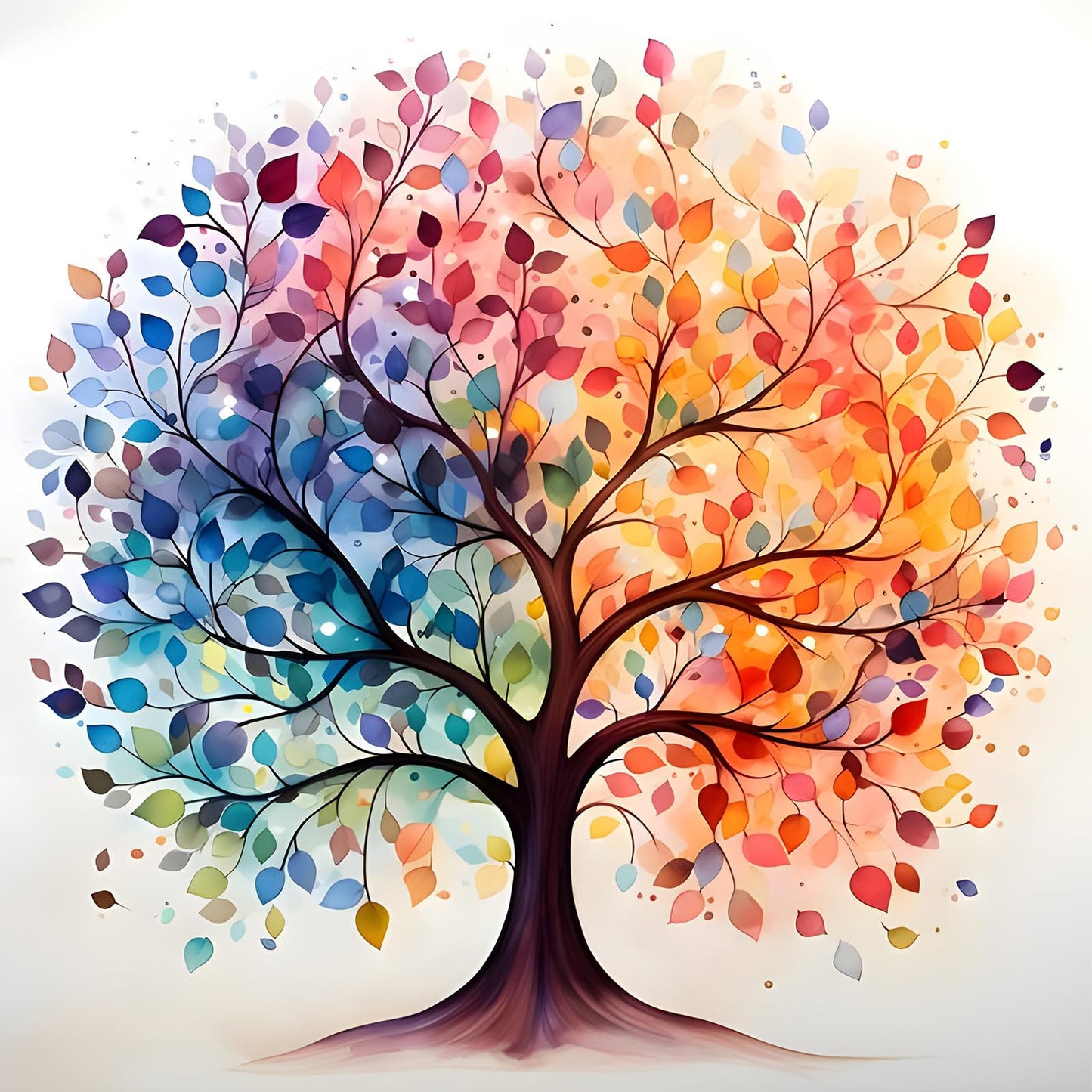 Diamond Painting-Bunter Baum - Jetzt bei diamondspainting kaufen