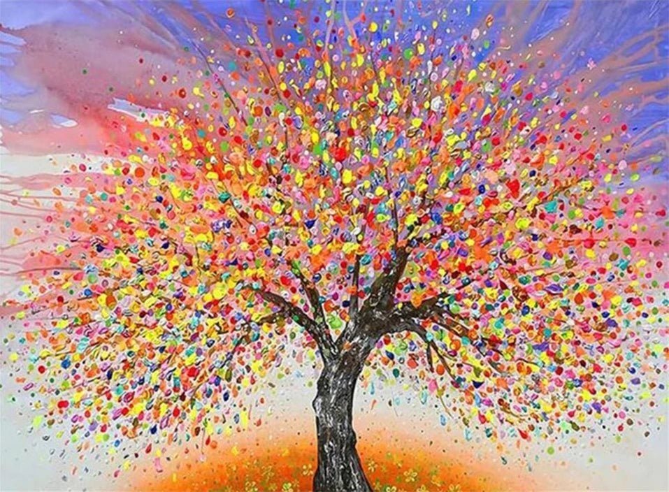 Diamond Painting - Bunter Baum - diamondspainting