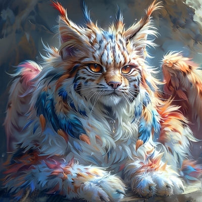 Diamond Painting-Bunter Luchs - Jetzt bei diamondspainting kaufen