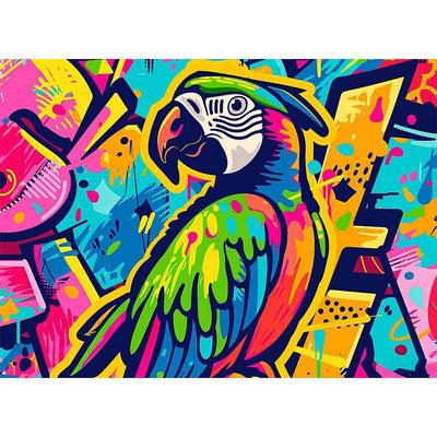 Diamond Painting-Bunter Papagei