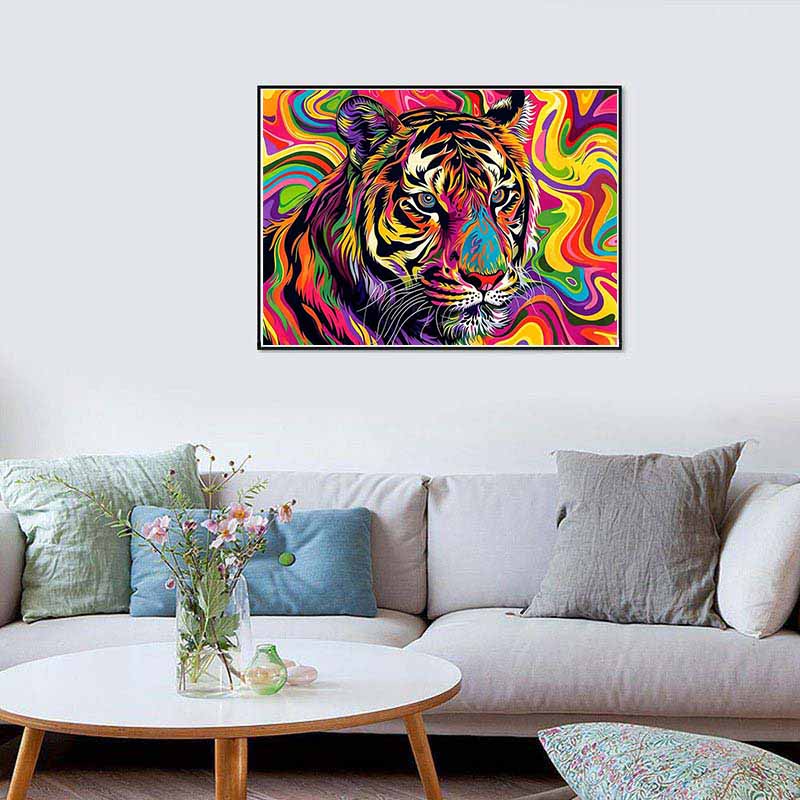 Diamond Painting-Bunter Tiger