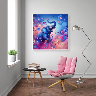 Diamond Painting-Bunter Traum-Elefant