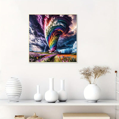 Diamond Painting-Bunter Wirbelsturm