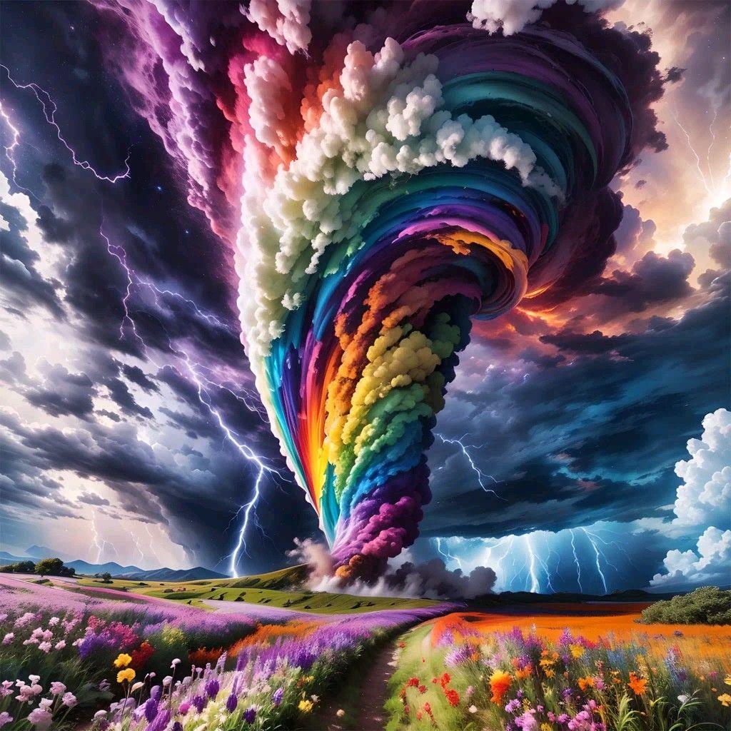 Diamond Painting-Bunter Wirbelsturm - Jetzt bei diamondspainting kaufen