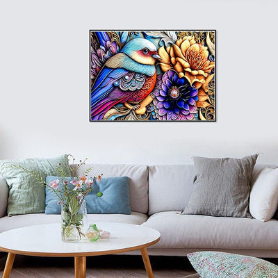 Diamond Painting-Bunter Zaubervogel