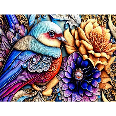 Diamond Painting-Bunter Zaubervogel