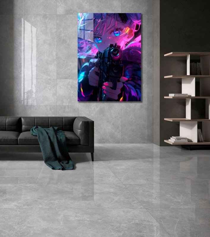 Diamond Painting-Cyber-Kriegerin