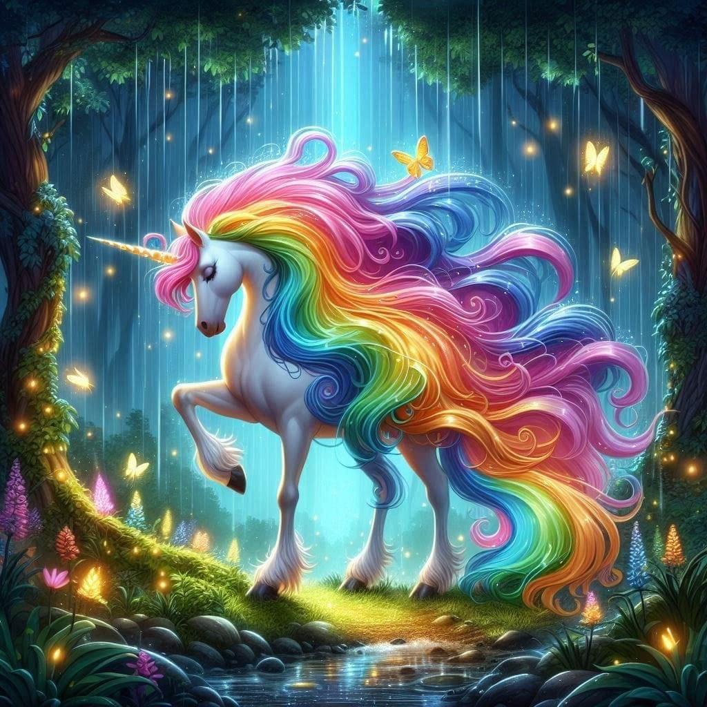 Diamond Painting - Das Neon - Einhorn - diamondspainting