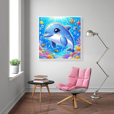 Diamond Painting-Delfinträume unter dem Meer