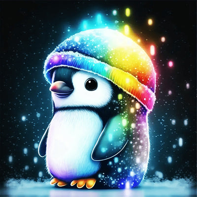 Diamond Painting-Der bunte Pinguin - Jetzt bei diamondspainting kaufen