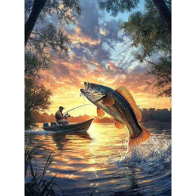 Diamond Painting-Der große Fang