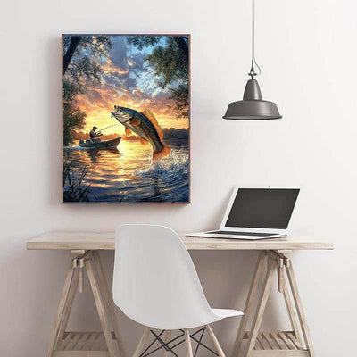 Diamond Painting-Der große Fang