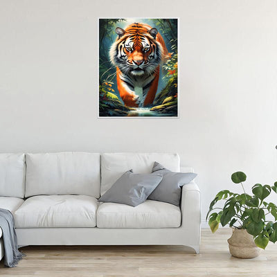 Diamond Painting-Der Tigerpfad