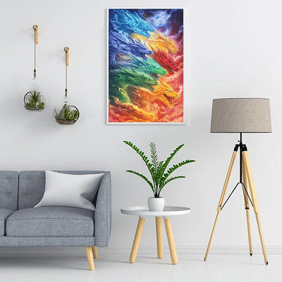 AB Diamond Painting-Colorful Flowers