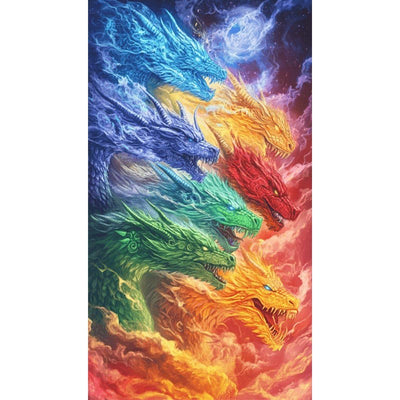 AB Diamond Painting-Colorful Flowers