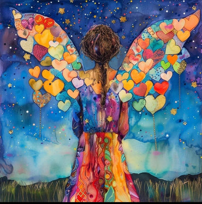 Diamond Painting-Die Silhouette des Mädchens - Jetzt bei diamondspainting kaufen