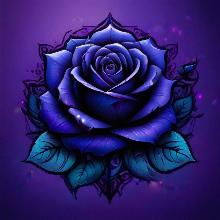 Diamond Painting - Die violette Rose - diamondspainting