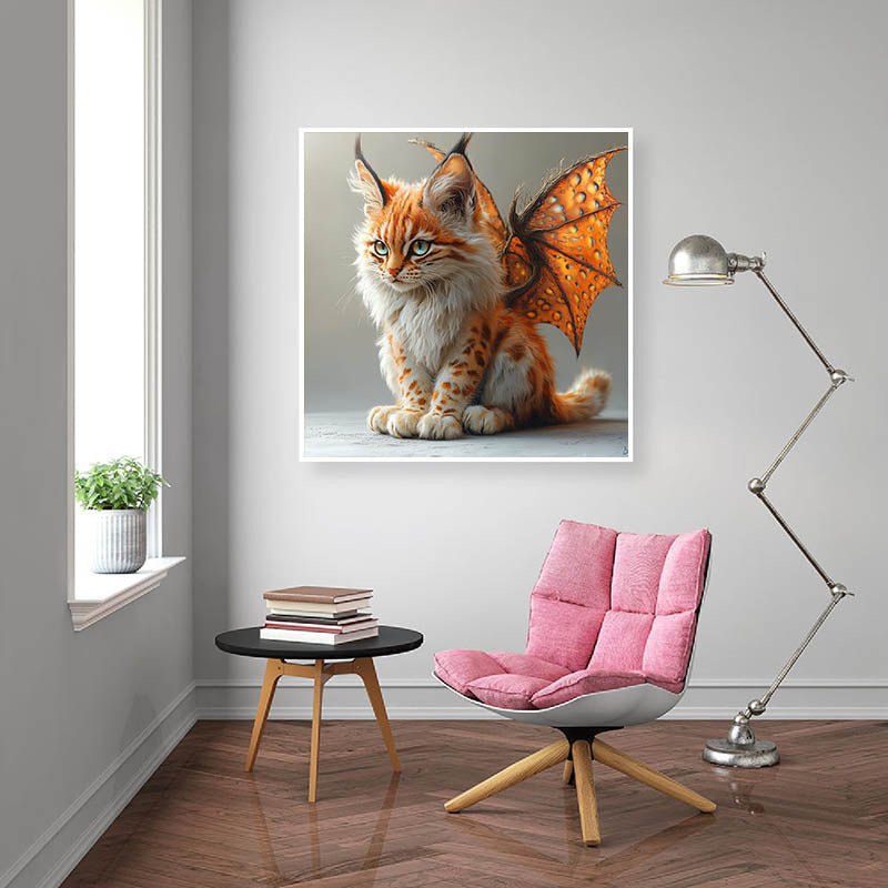 Diamond Painting-Drachenkatze der Magie