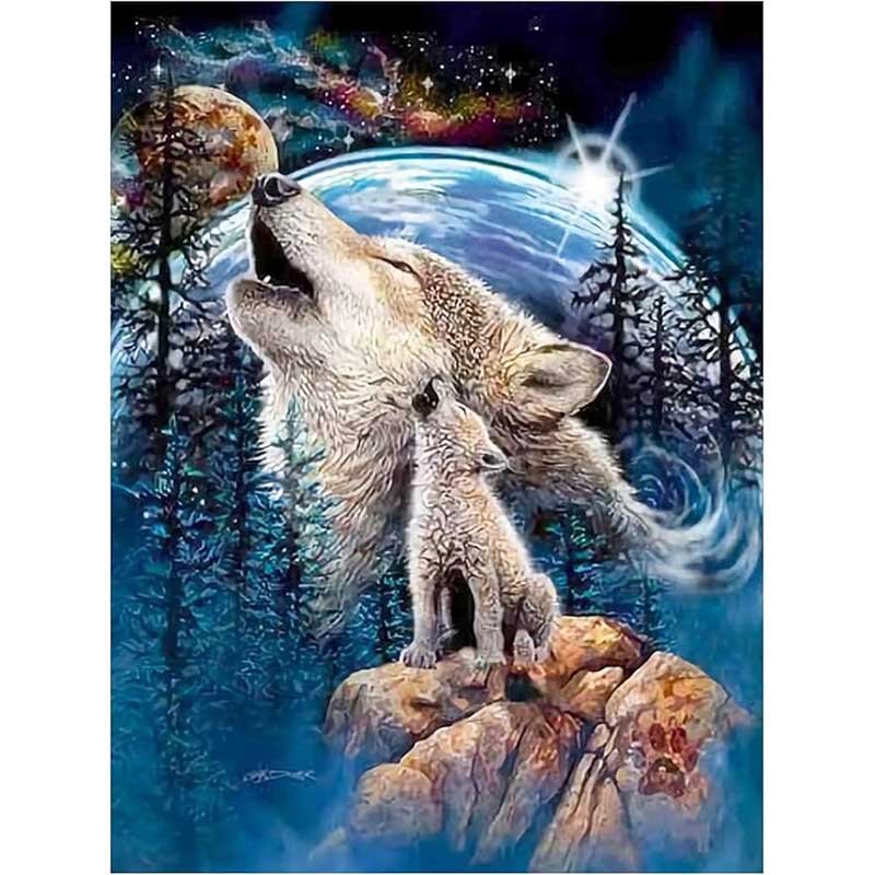 Diamond Painting-Echo der Wildnis