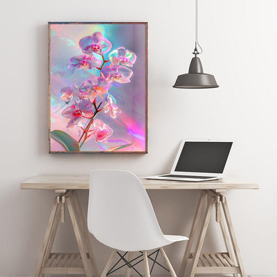 Diamond Painting-Ein Strauß bunter Orchideen