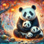 Diamond Painting-Eine glückliche Pandafamilie - Jetzt bei diamondspainting kaufen